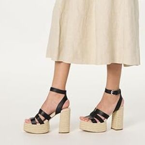 NWT The Drop Black Platform Heels Size 8.5